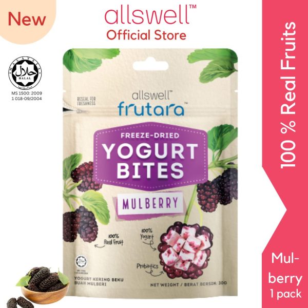 Allswell Frutara Freeze dried yogurt bites - Mulberry